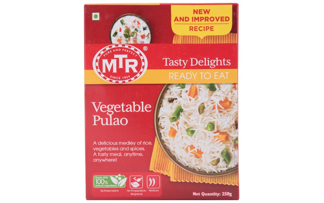 MTR Vegetable Pulao    Box  250 grams